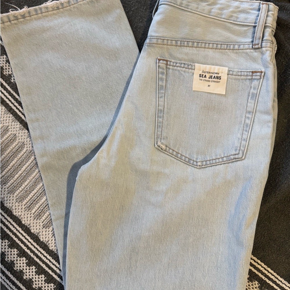 Outerknown Blue Straight Leg Jeans Classic Fit